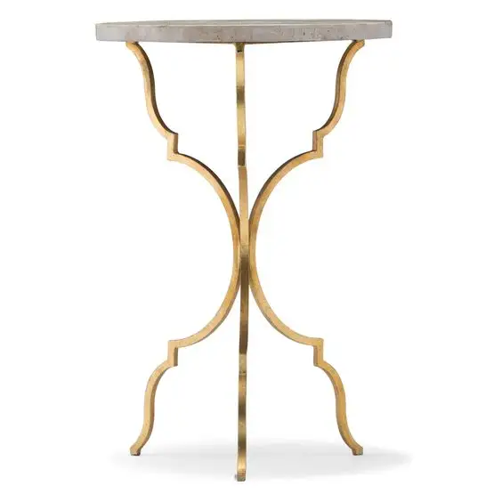 コーヒーテーブルホット装飾新しいヨーロッパファンシー家具供給アルミベーススティックサイドテーブル