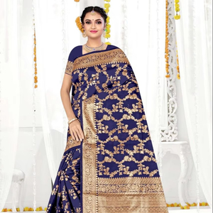 Ronishaファッションbanarasiデザイナーサリーインドの卸売業者 - Product Image 1