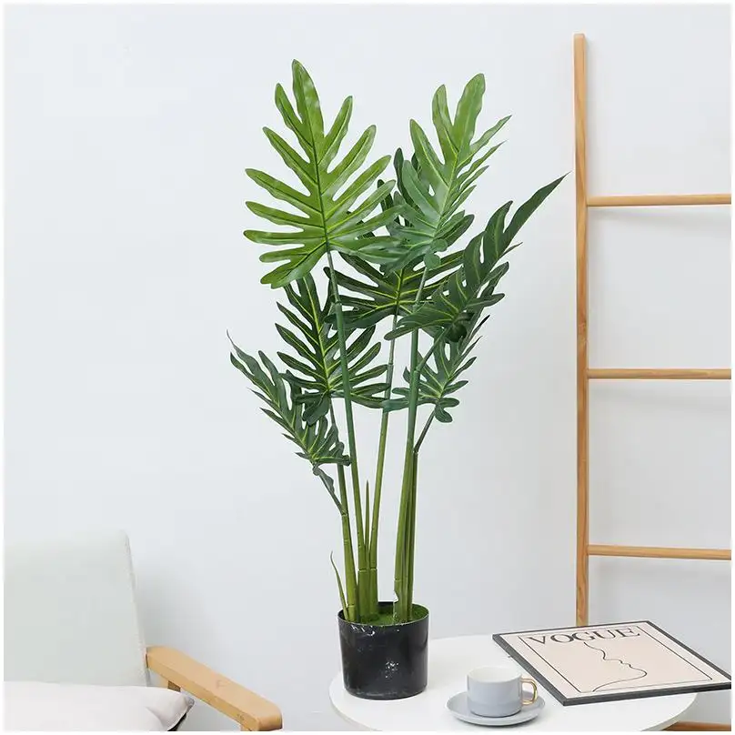 Artificial Plant Bonsai Tree Pot Bamboo For Decoration Outdoor Olive Banyan Grass Banana Artificial Ornamental Plant