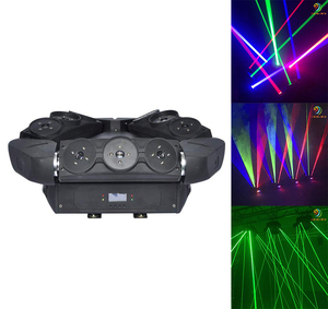 Profesyonel 9-Head örümcek RGB LED hareketli kafa ışın ışık floresan sahne gösterisi disko işık DJ için DMX512 kontrolü ile - Product Image 2