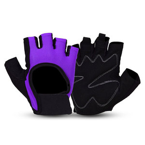 Luvas Ciclismo respirável com Gel Padding e <span class=keywords><strong>Hook</strong></span> & <span class=keywords><strong>Loop</strong></span> Encerramento <span class=keywords><strong>Strap</strong></span> Feito de tecido de malha