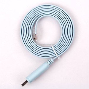 FTDI çip mavi düz ağ dönüştürücü RS232 USB RJ45 konsol kablosu - Product Image 2