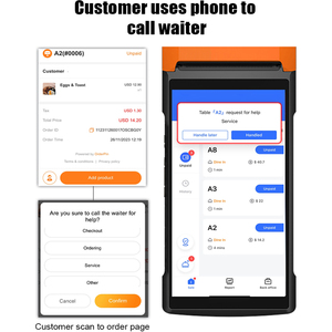 Android 10.0 POS-Maschine mit Code-Scanner POS-Systems oftware mit Thermo drucker