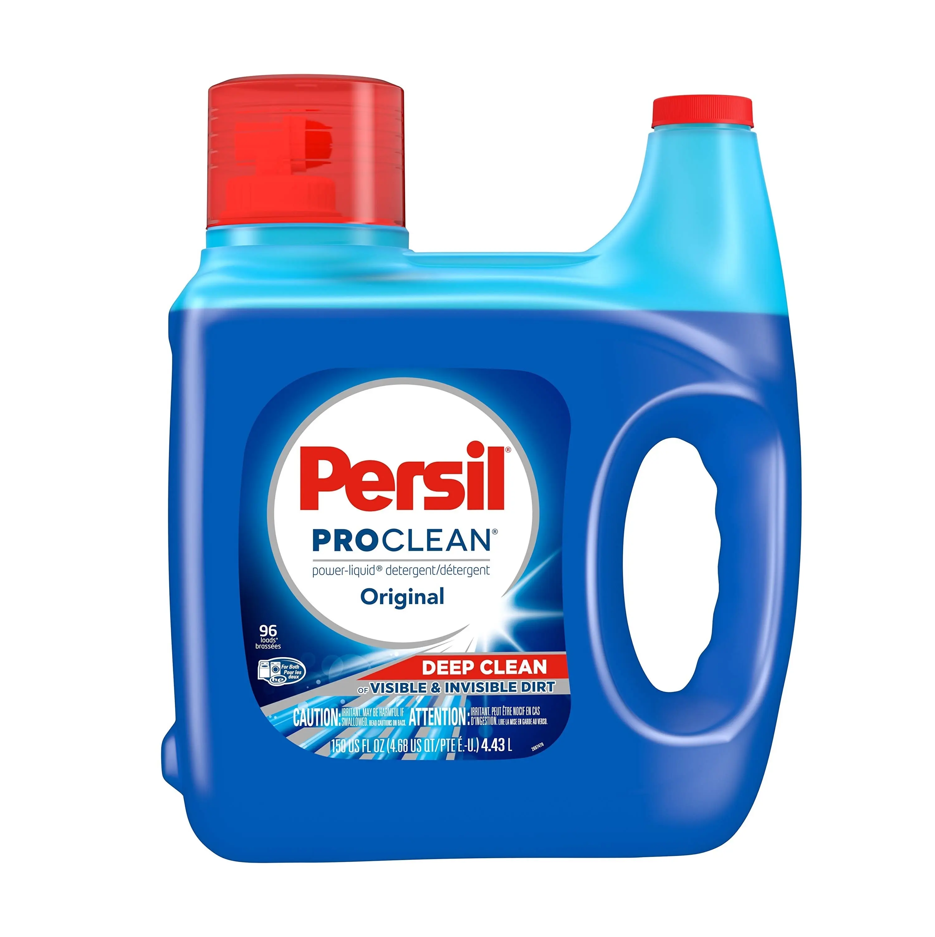 Détergent à lessive liquide Persil ProClean à bas prix, original, 100 onces liquides, 64 charges