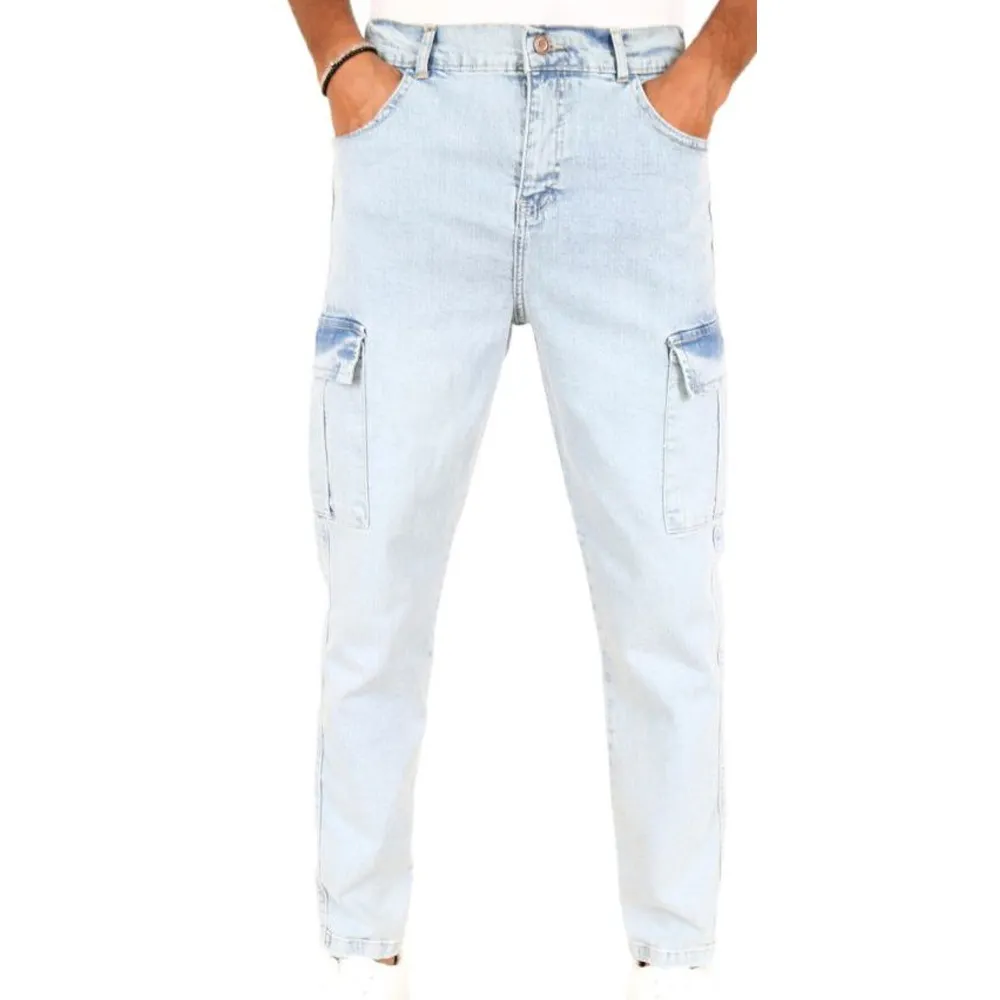 2024 Neuheiten Kinder Jeans gewaschene elastische Denim-Hose Jungenjeans mit mehreren Taschen cool Denim Junge