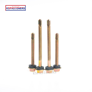 C1022A Ruspert altıgen rondela kafa akıllı vida Tek vidalar 14 #12 # sandviç Panel çatı vida Tornillos kauçuk yıkayıcı ile - Product Image 4