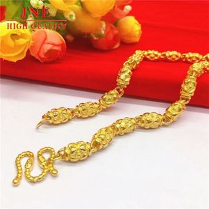 Vietnam Placer Banhado A Ouro De Imitação De Ouro 8N Padrão Dos Homens Colar De Ouro Aluvial Nova Jóias Popular Por Atacado