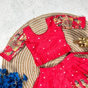 独特的设计师刺绣<span class=keywords><strong>Lehnga</strong></span> <span class=keywords><strong>Choli</strong></span>适合儿童的漂亮连衣裙，带有厚重的边框，适合节日服装印度和巴基斯坦服装