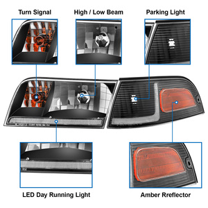 Yüksek kalite LED DRL sıralı dönüş ışığı plastik malzeme için 1998-2011 Ford Crown Victoria far - Product Image 4