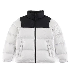 Người đàn ông của kim loại trùm đầu nóc áo khoác ngoài mùa đông đầy đủ zip xuống áo khoác thay thế bông độn áo dày ấm áp nóc Áo khoác - Product Image 5