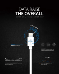 Inkax สายเคเบิลพีวีซีชนิด C เป็น USB-A CK-01เพื่อ TYPE-C ได้อย่างรวดเร็ว - Product Image 3