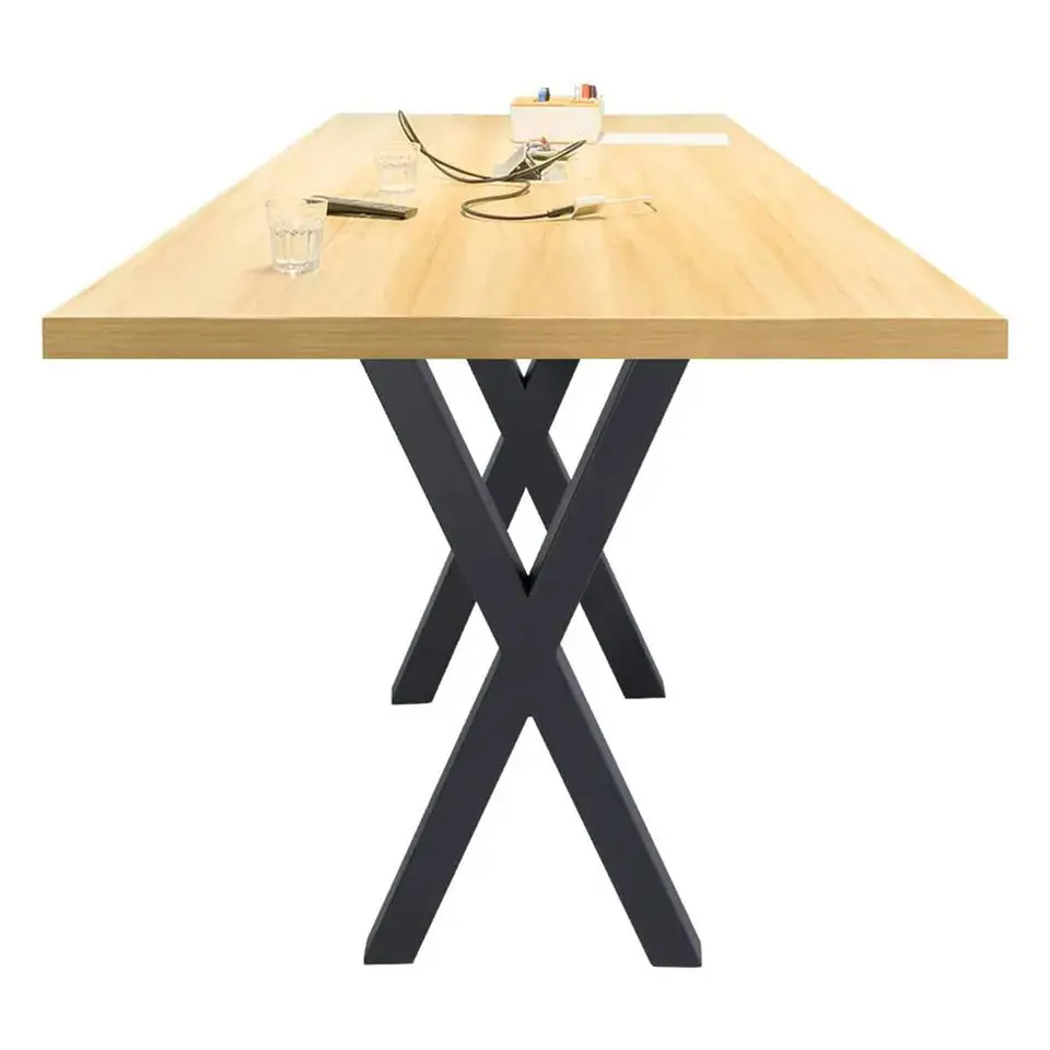 ओम गंध फर्नीचर पैर काले स्टील टेबल पैर लोहे की मेज के लिए लोहे की धातु पैरों को टेबल बेंच के लिए