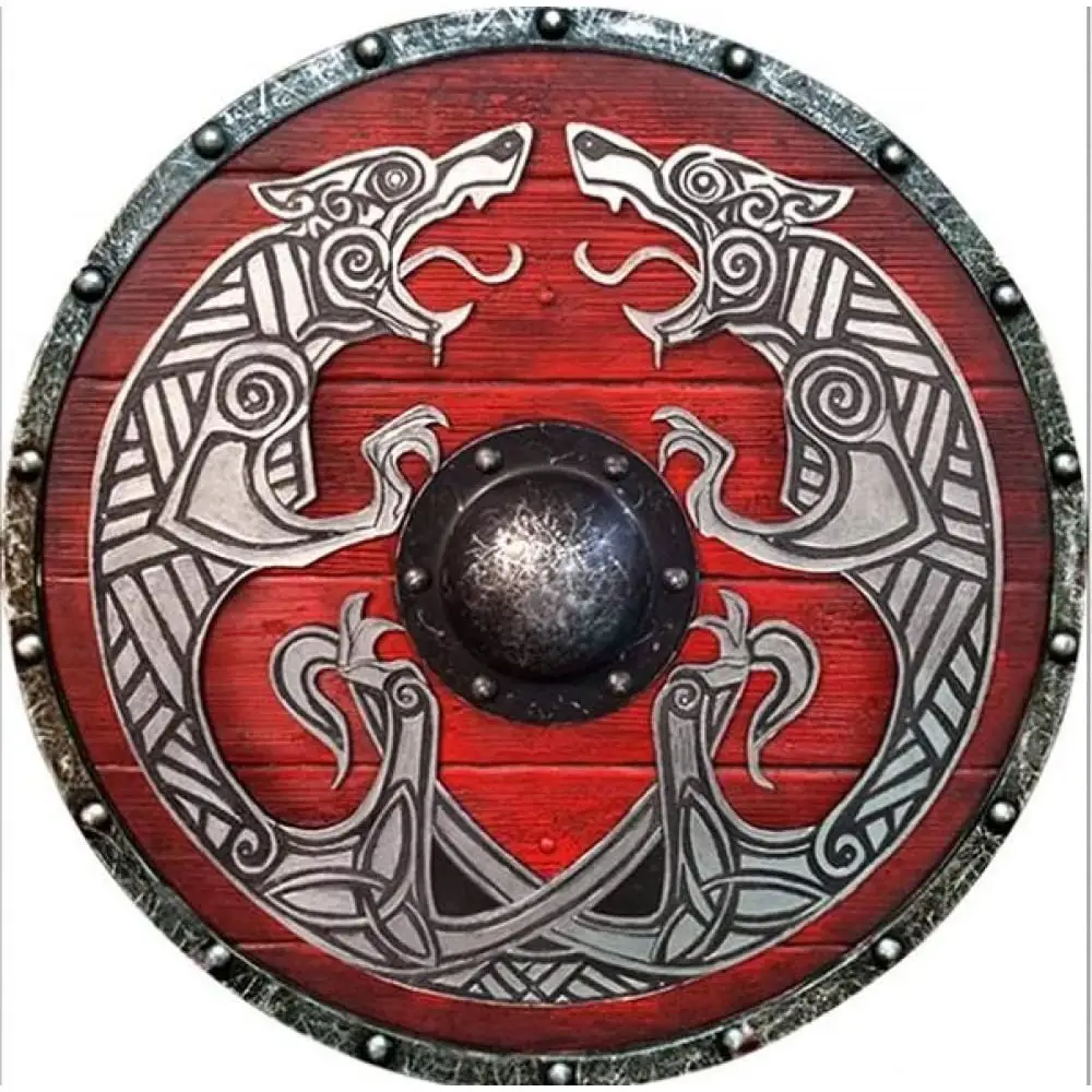 Kualitas Terbaik Viking perisai abad pertengahan perisai bulat senjata mainan pertempuran Cosplay busa Viking perisai disesuaikan