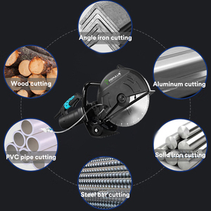 IPOPULUS 14 Inch <strong>355mm</strong> Electric Cement Cutting Machine Concrete <strong>Cutter</strong> Saw Handheld Diamond Tile Saw Demo Saw for Sale - Product Image 3