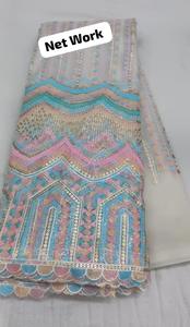 Siyah renk Mono Net kumaş nakış Sari son özel Saree etnik gelin düğün çarpıcı bak Bollywood Trendy - Product Image 6