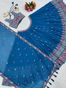 排他的なファッショナブルなインドのデザイナーブライダルLehengaCholi Gota Patti Work Bollywood Fashion <span class=keywords><strong>Ghagra</strong></span> Choli From India