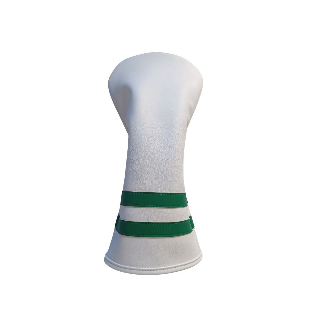 White with Green stripes