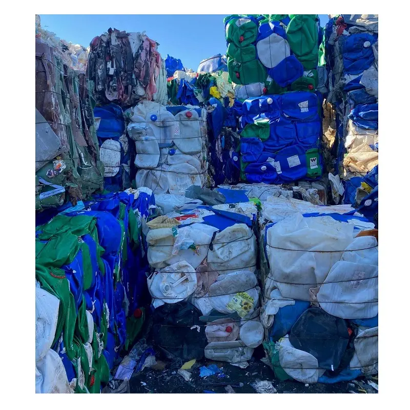 HDPE davul hurda/HDPE blue drum baled hurda/hazır ihracat HDPE plastik hurda