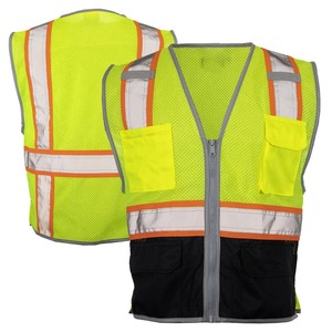高品质高可见反射夹克反光安全背心，带定制标志 - Product Image 6