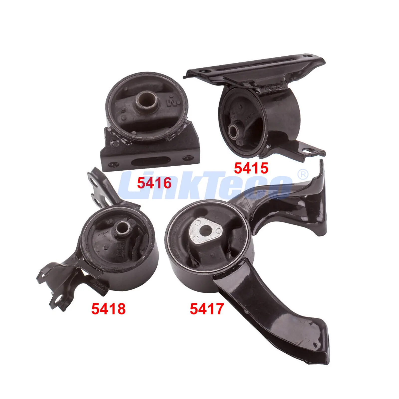 4PCS Motor y montaje de transmisión apto para Dodge Caliber L4 2.0L 2.4L 2007-2012 A5417 A5418