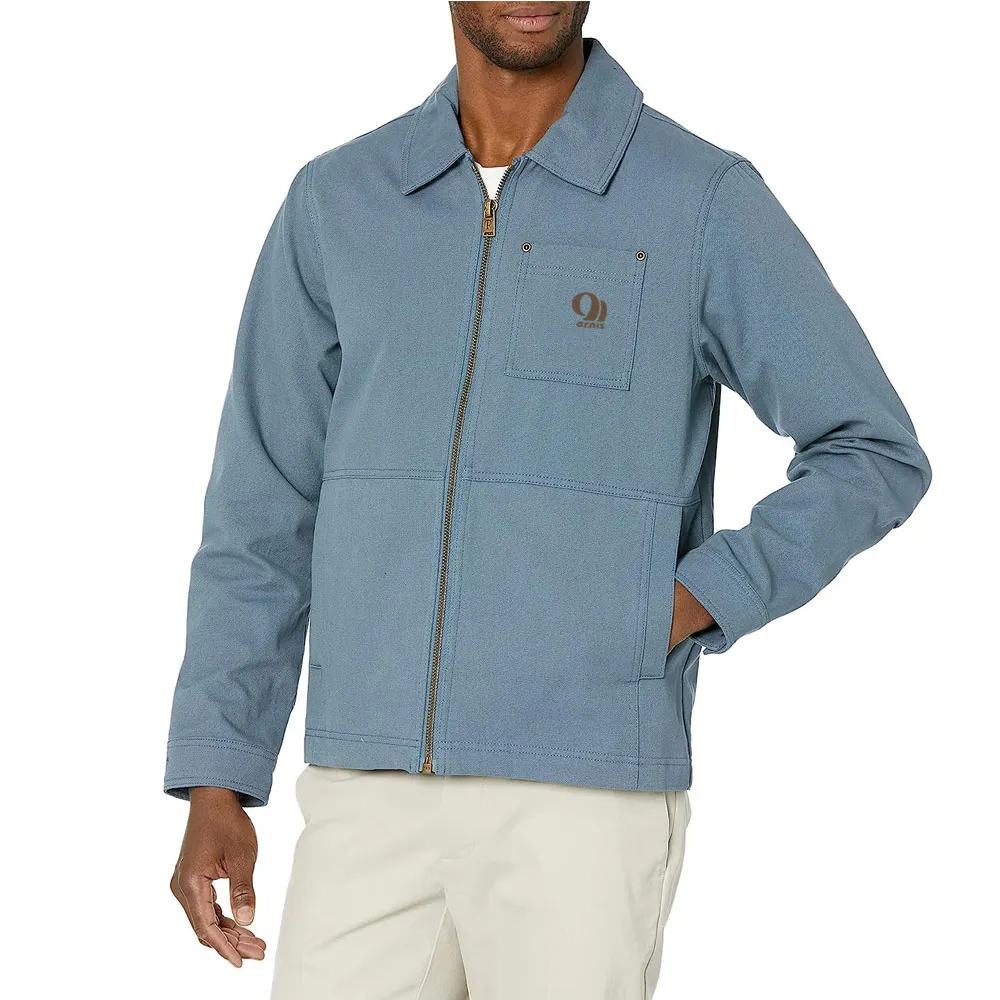 Заводская поставка, Мужская промышленная рабочая одежда, рабочая куртка на заказ, оптовая продажа, Высококачественная тканевая мужская куртка на заказ