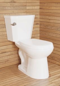 İki parça 6.0 LPF 1.28GPF tek gömme yuvarlak standart tuvalet sol el krom gezi kolu ve sessiz yakın yuvarlak koltuk beyaz - Product Image 6