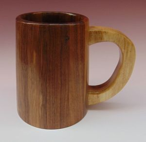 个性化分形燃烧木制啤酒杯-手工制作的维京酒杯-圣诞节啤酒爱好者的独特乡村设计 - Product Image 4