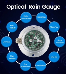 光雨センサーデュアルチャネル屋外気象雨量計モニタリング高精度雨水送信機 - Product Image 5