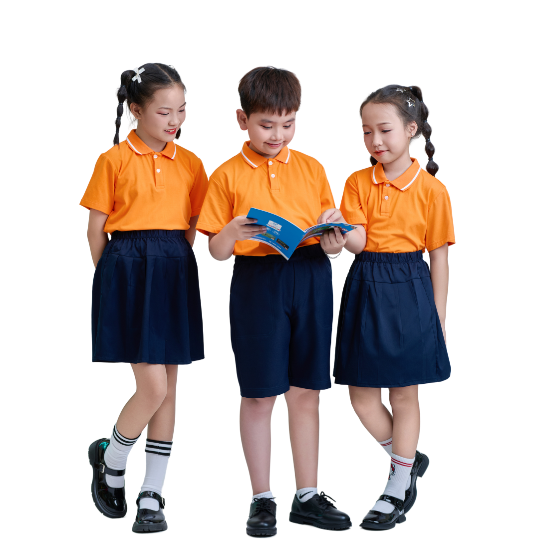 สีส้ม + สีกรมท่า