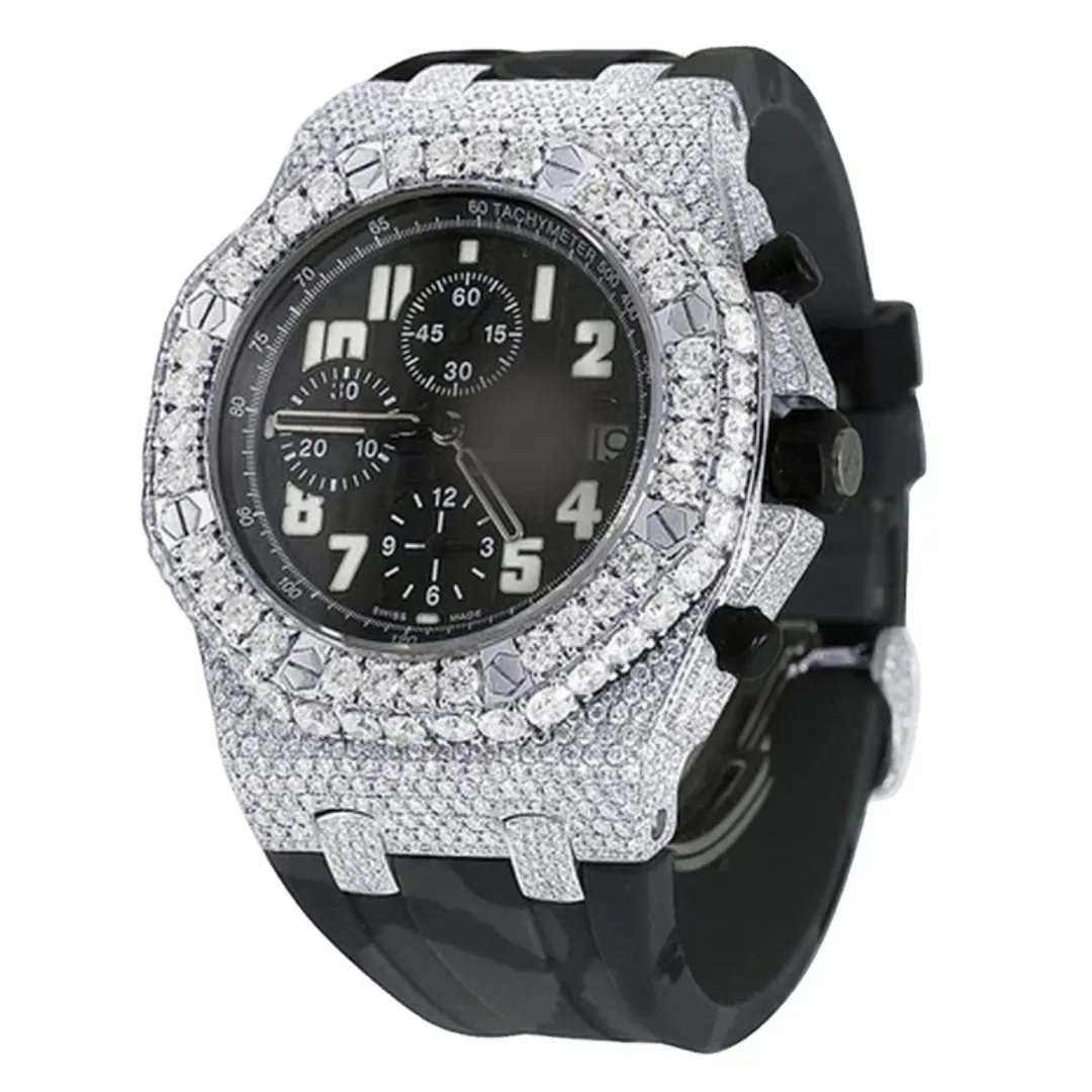 Full Diamond Custom ize Vvs mit gra zertifizierten Top Brand Custom Design Herren Luxus Iced Out Diamond Moissan ite Uhr