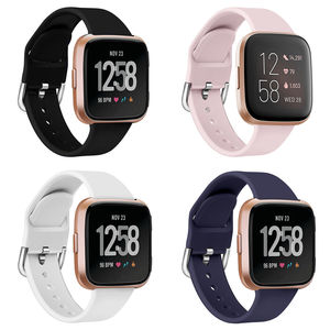 Eraysun表带硅胶表带橡胶替换表带Fitbit Versa防水腕带配件智能表带 - Product Image 3