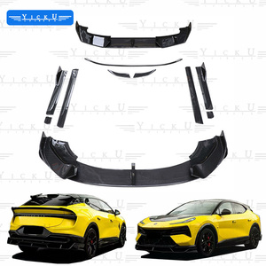 ערכת הגוף העליון yicku ערכת גוף עבור lotus elettre l s <span class=keywords><strong>r</strong></span> 2023 + שדרוג סגנון Rz יבש פחמן הקדמי שפה אחורי מפזרת אחורי מפזרת כנף ספוילר כנף