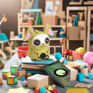 Personalización creativa de goma suave lindo Altavoz Bluetooth de dibujos animados de pequeño dragón verde con función FM tarjeta TF impermeable - Product Image 6