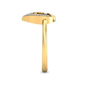 Ishi elmas büyüleyici 18k altın Lab yetiştirilen elmas yüzük - Product Image 2