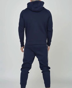 新款男士条纹运动服两件套拉链时尚春秋运动衫运动裤套装男士运动服加大码