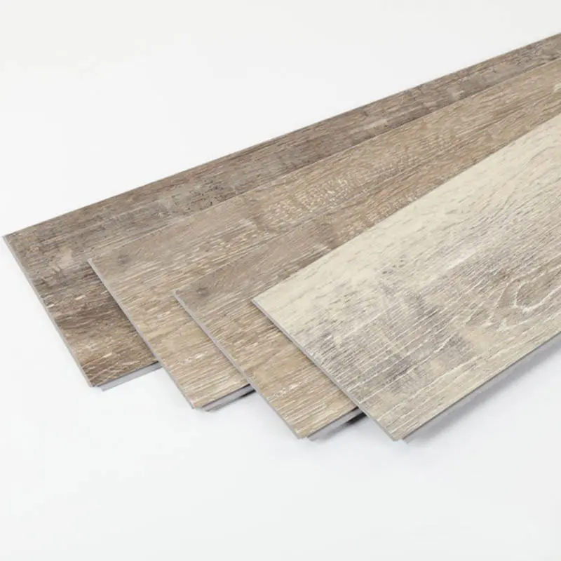 Parquet flotante de espiga de madera texturizada Eir, tablón de vinilo rígido de Pvc de lujo, suelo Spc