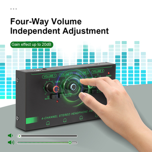 Factory Prices H6 Professional 6Channels Stereo Headphone Amplifier Portable Monitoring Compact USB <strong>Audio</strong> <strong>Interface</strong> - Product Image 6