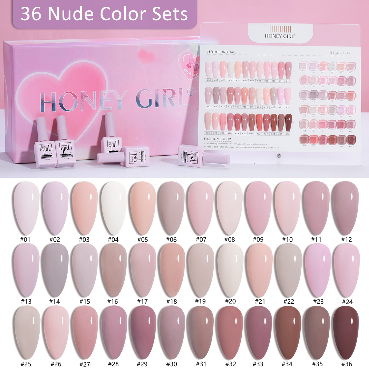 36 Nude Color Sets