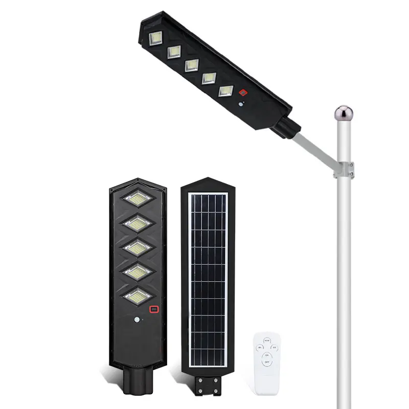NEU 50W 300W wasserdichtes ABS Outdoor All In One Solar LED Straßen laternen mast