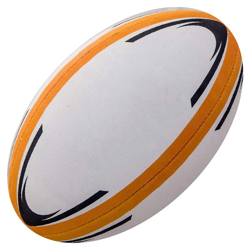 Penjualan laris bola Rugby latihan siap kirim untuk penjualan Online/bola Rugby bahan terbaik buatan profesional untuk latihan