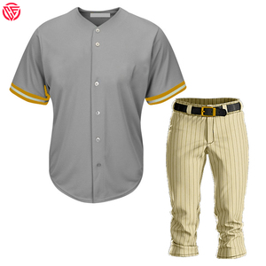 定制最新设计好材料棒球服透气面料和高品质材料面料棒球服 - Product Image 6