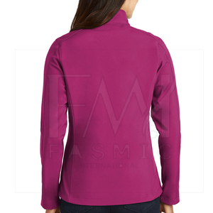 Purple Color Women Plain Softshell <strong>Jacket</strong> for Custom Pattern Style Camping <strong>Jackets</strong> in Reasonable Price - Product Image 4