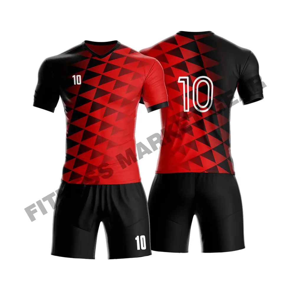 Cheap Soccer Uniform Suit Blank Custom Purple Soccer Uniform For Man New Design All Black Soccer Jersey