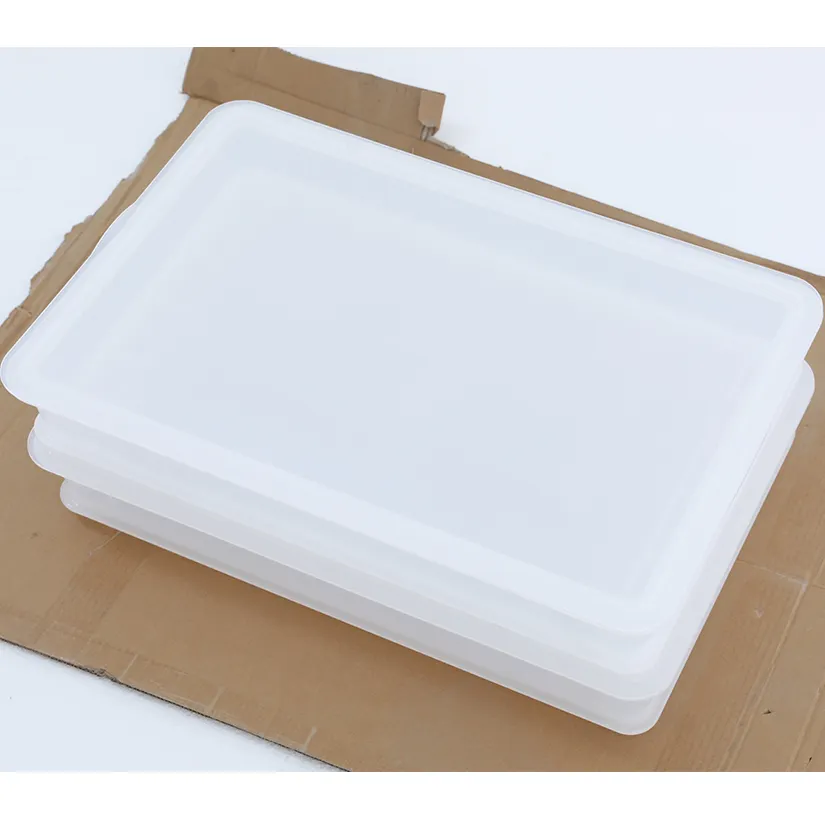 Boîte en plastique résistante de preuve de pâte de pizza de couleur blanche forte et durable de boîte de pâte à pizza