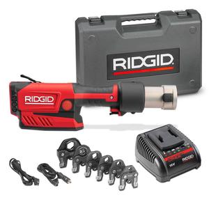 Ridgids RP <span class=keywords><strong>351</strong></span> (67308) 18V 2.5Ah Li-ion akülü fırçasız basın aracı Combo kiti çene seti ile