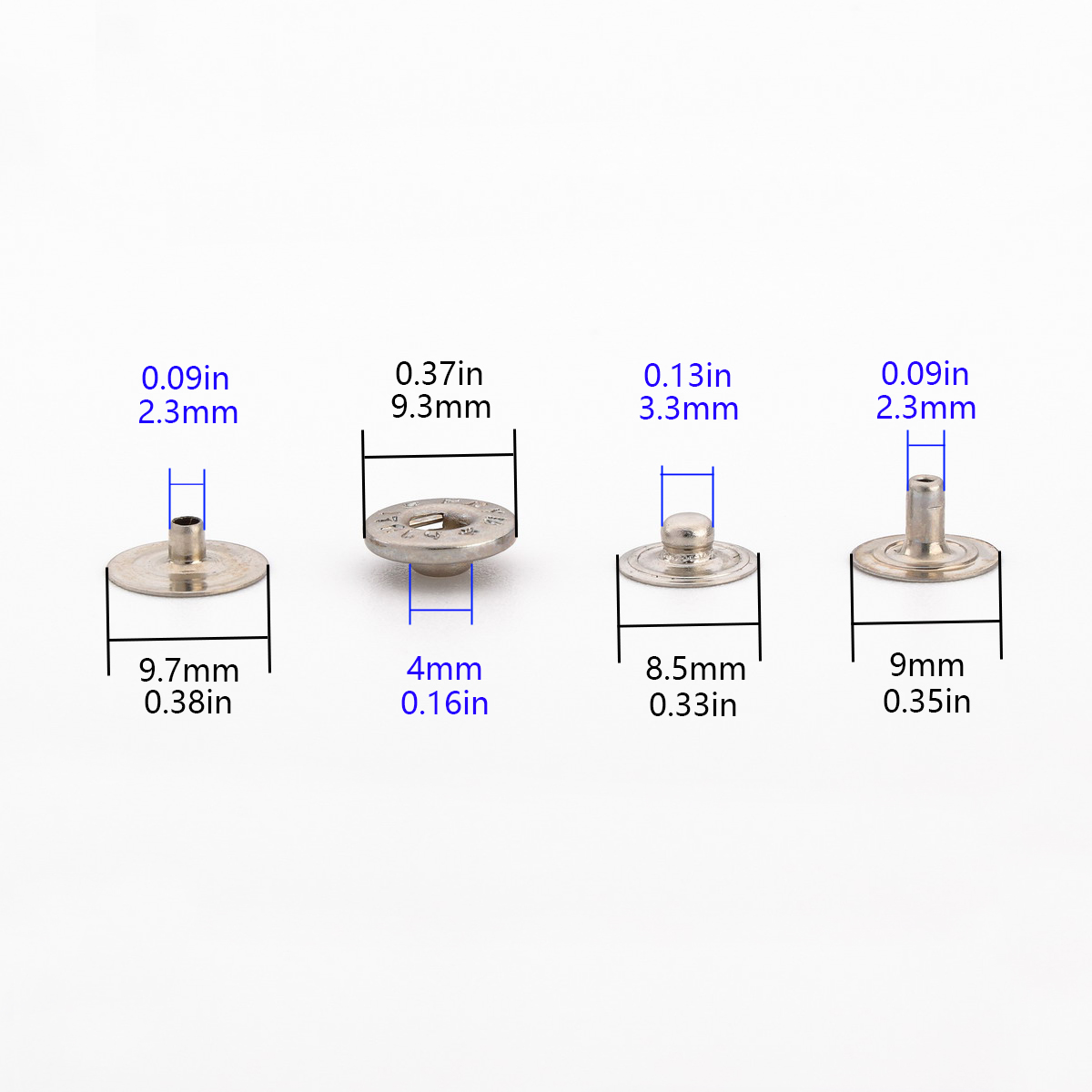 PRYM-9.3mm de nickel/0.37in