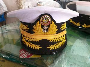 Pakistan'dan katar beyaz nakış şapkaları Peaked Caps üretimi - Product Image 5