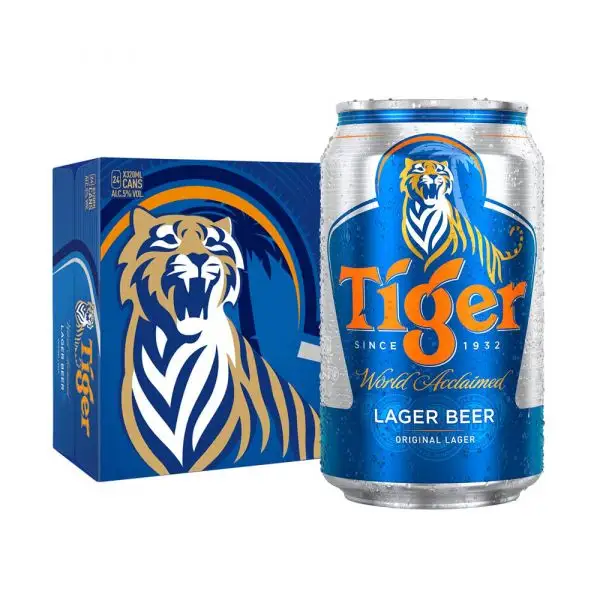 Venta al por mayor Best Seller Beer Tiger Beer 330 ml x 24 latas de Vietnam
