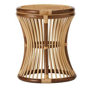 Rattan Side <strong>Table</strong> <strong>Nesting</strong> Bamboo Round Coffee <strong>Table</strong> Metal Base <strong>End</strong> <strong>Table</strong> for Boho Living Room Sofa Bedroom - Product Image 4