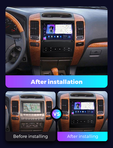 NaviFly NF mais novo controle de rádio de carro Android DSP DVR para Toyota Land Cruiser PradoLexus GX470 GX 470 2002-2009suporte de saída AV